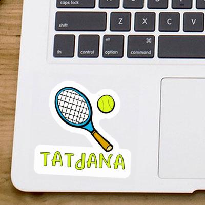 Sticker Tatjana Tennis Racket Gift package Image