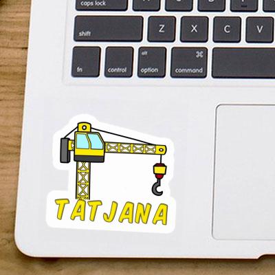 Tower Crane Sticker Tatjana Notebook Image