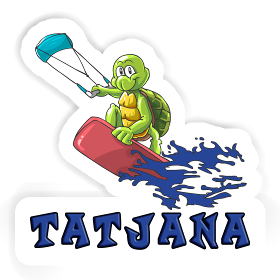 Sticker Kitesurfer Tatjana Notebook Image