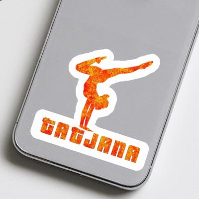 Tatjana Sticker Yoga Woman Laptop Image