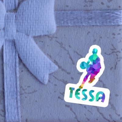 Sticker Basketball Player Tessa Notebook Image