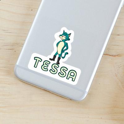 Tessa Sticker Standing Cat Gift package Image