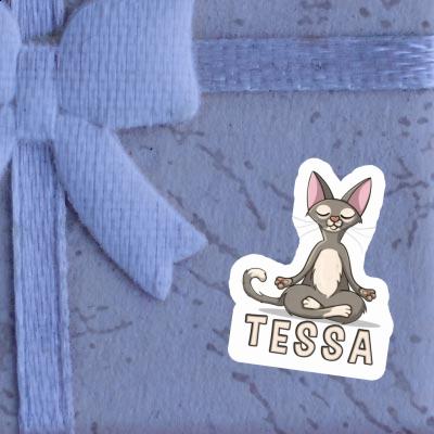 Tessa Autocollant Chat Notebook Image