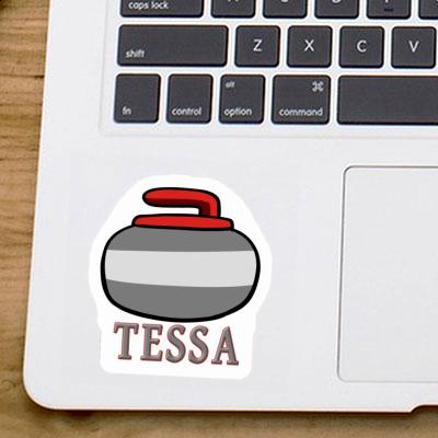 Tessa Sticker Curling Stone Laptop Image