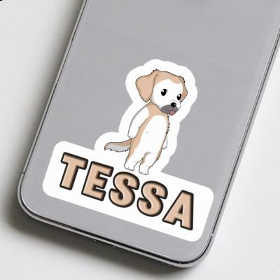 Autocollant Golden Retriever Tessa Laptop Image
