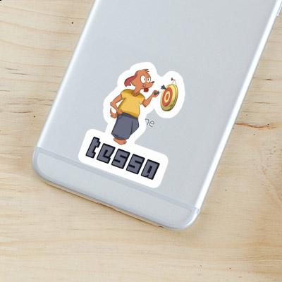 Tessa Sticker Darts Player Notebook Tessa Sticker Darts Player Notebook Image