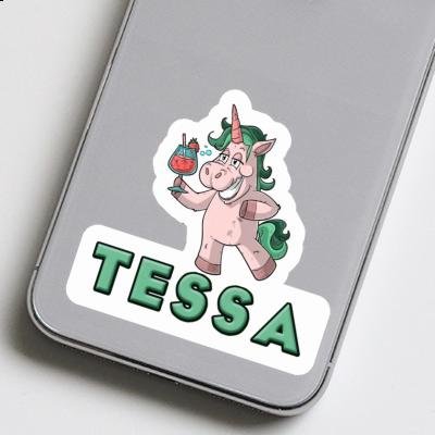 Tessa Sticker Party Unicorn Laptop Image