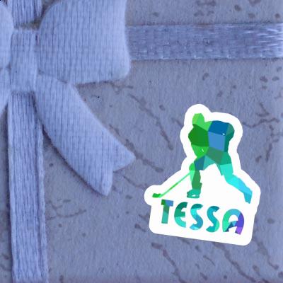 Joueur de hockey Autocollant Tessa Laptop Image