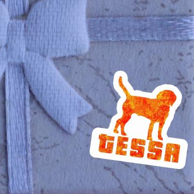 Aufkleber Tessa Hund Notebook Aufkleber Tessa Hund Gift package Image