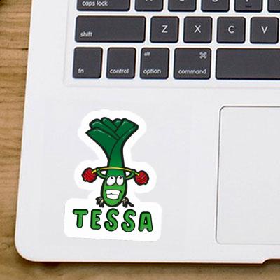 Sticker Weightlifter Tessa Notebook Image