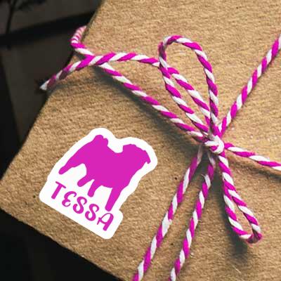 Mops Aufkleber Tessa Laptop Image