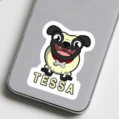 Aufkleber Mops Tessa Notebook Image