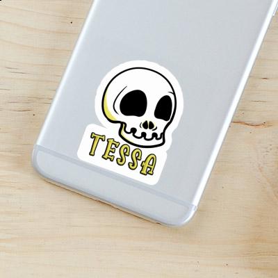 Tessa Sticker Totenkopf Laptop Image