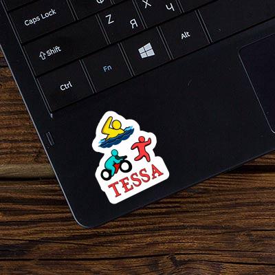 Autocollant Tessa Triathlète Notebook Image
