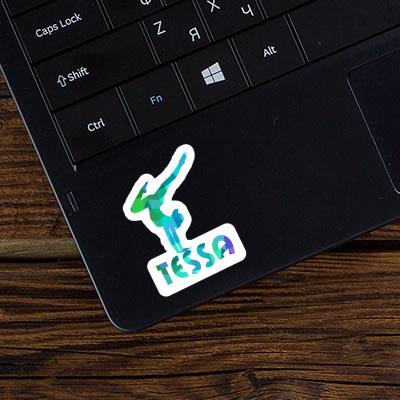Sticker Yoga-Frau Tessa Image