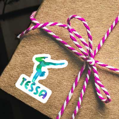 Sticker Yoga-Frau Tessa Image