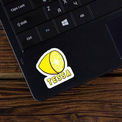 Tessa Autocollant Citron Notebook Image