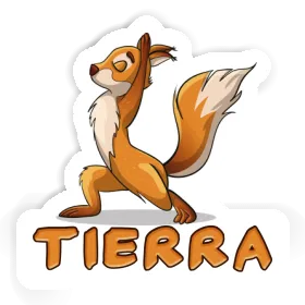 Sticker Tierra Yoga-Eichhörnchen Image
