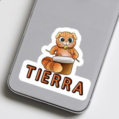 Sticker Drummer Cat Tierra Laptop Image