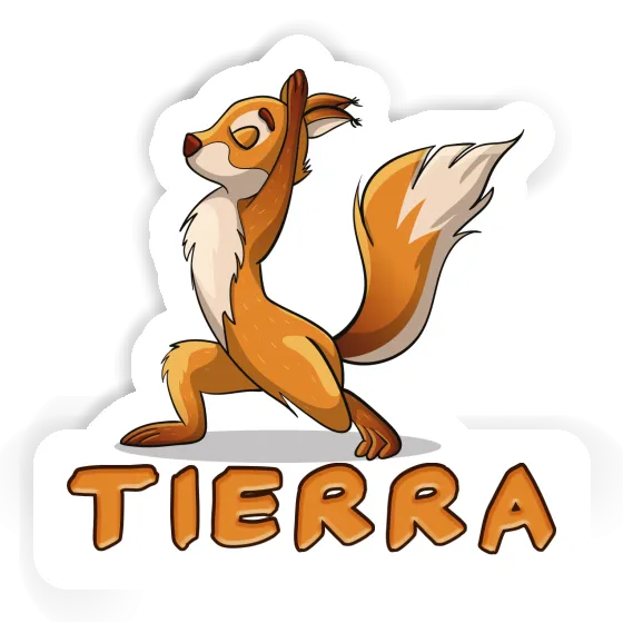 Sticker Tierra Yoga-Eichhörnchen Notebook Sticker Tierra Yoga-Eichhörnchen Gift package Image