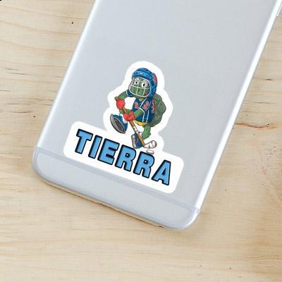 Sticker Tierra Hockeyspieler Notebook Image