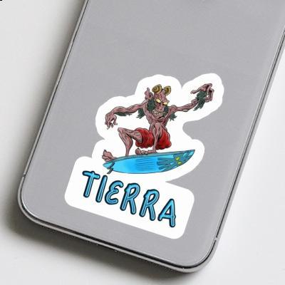 Surfeur Autocollant Tierra Laptop Image