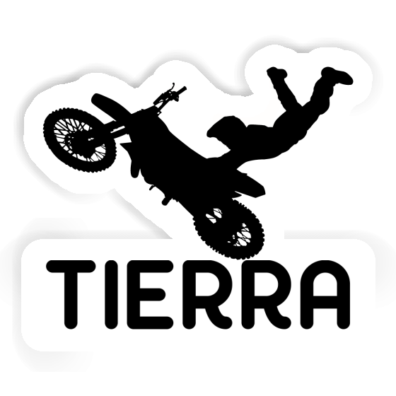 Tierra Autocollant Motocrossiste Tierra Autocollant Motocrossiste Image