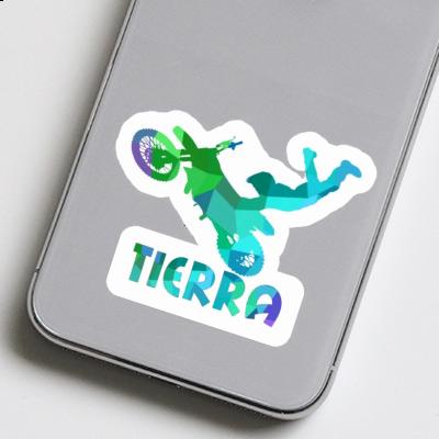 Tierra Autocollant Motocrossiste Tierra Autocollant Motocrossiste Image