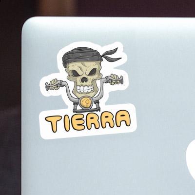 Sticker Motorbike Rider Tierra Notebook Image