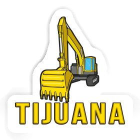 Tijuana Sticker Excavator Image