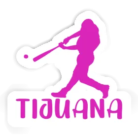 Tijuana Sticker Baseball Player Image