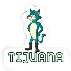 Tijuana Autocollant Chat Image