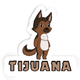 Deutscher Schäferhund Aufkleber Tijuana Image