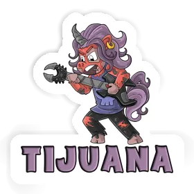 Tijuana Sticker Rocking Unicorn Image