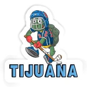 Hockey Player Sticker Tijuana Image