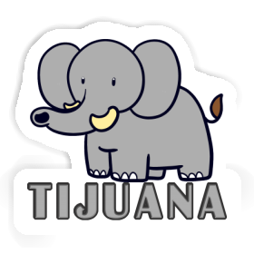 Elephant Sticker Tijuana Image