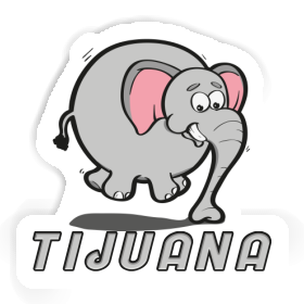 Sticker Tijuana Jumping Elephant Image