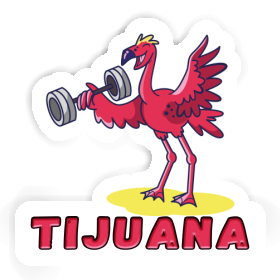 Sticker Weight Lifter Tijuana Image