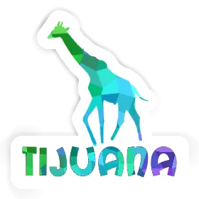 Giraffe Sticker Tijuana Image