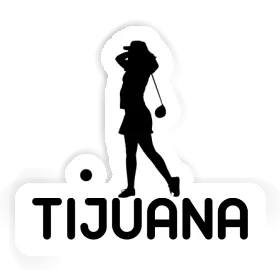 Golfer Sticker Tijuana Image