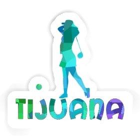 Sticker Tijuana Golfer Image