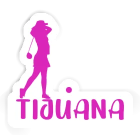 Tijuana Sticker Golfer Image