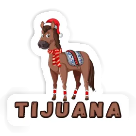 Sticker Christmas Horse Tijuana Image