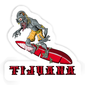 Tijuana Sticker Wave Rider Image