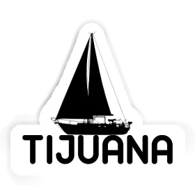 Tijuana Sticker Sailboat Image