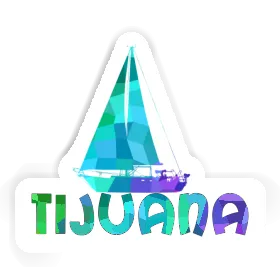 Tijuana Sticker Sailboat Image