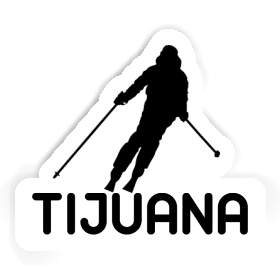 Skier Sticker Tijuana Image