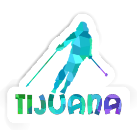 Sticker Skier Tijuana Image