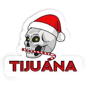 Sticker Christmas Skull Tijuana Image