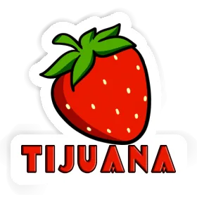 Strawberry Sticker Tijuana Image